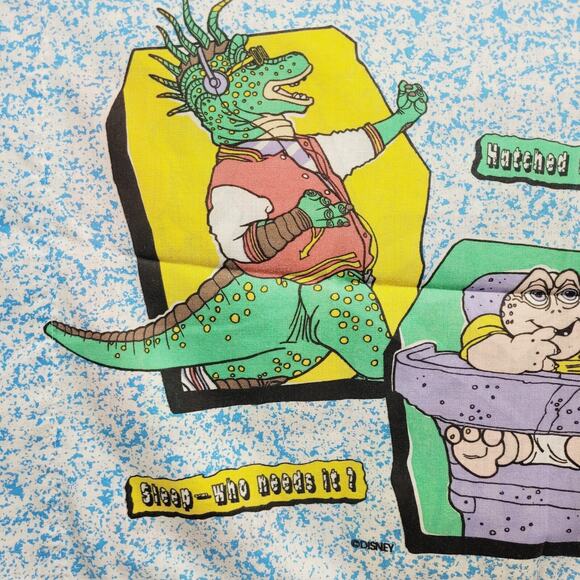 Disney Dinosaurs TV Show Vintage Pillow Case 18" x 29" Jim Henson - Picture 6 of 11